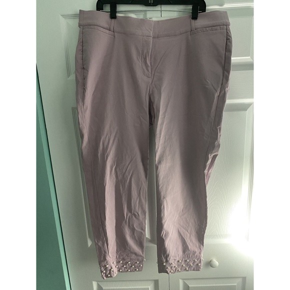 Lane Bryant Lavender The Allie Cropped Size 20 with Pearl Hem - Picture 1 of 5